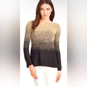 White House Black Market Metallic Ombre Pullover Sweater